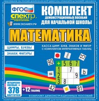 Динамические раздаточные пособия. Математика (карточки). Касса цифр, букв, знаков и фигур с набором интерактивных таблиц. - fgospostavki.ru - Нижний Тагил