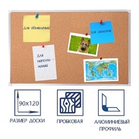 Доска пробковая 1200х900 - fgospostavki.ru - Нижний Тагил