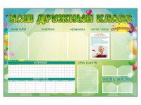 Стенд-уголок магнитно-маркерный "Наш дружный класс" - fgospostavki.ru - Нижний Тагил