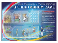 Стенд-уголок "Техника безопасности и правила поведения в спортивном зале" - fgospostavki.ru - Нижний Тагил