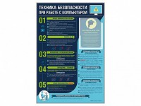 Стенд-уголок "Техника безопасности при работе на компьютере в общеобразовательных учреждениях" - fgospostavki.ru - Нижний Тагил