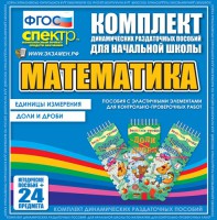 Динамические раздаточные пособия. Математика (Эластичные элементы). Единицы измерения, доли и дроби. - fgospostavki.ru - Нижний Тагил