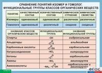 Таблица. Сравнение понятий изомер и гомолог. Функциональные группы классов органических веществ. - fgospostavki.ru - Нижний Тагил