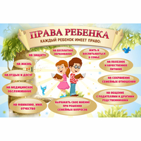 Стенд "Права ребенка" 1,5х1,0 - fgospostavki.ru - Нижний Тагил