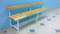 Скамья для раздевалок со спинкой (1,5 метра) - fgospostavki.ru - Нижний Тагил