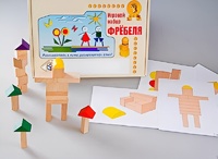 Игровой набор Фребеля "Конструктор деревянный без соединений-3" (Серия "Эксперимент") - fgospostavki.ru - Нижний Тагил