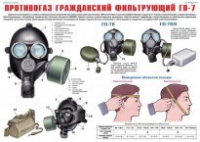 Комплект плакатов "Средства защиты органов дыхания. Противогазы, респираторы" - fgospostavki.ru - Нижний Тагил