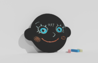 Фигурная грифельная меловая доска на тему эмоций - fgospostavki.ru - Нижний Тагил