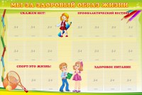 Стенд "Мы за здоровый образ жизни" - fgospostavki.ru - Нижний Тагил