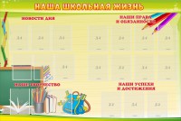 Стенд "Наша школьная жизнь" - fgospostavki.ru - Нижний Тагил