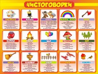 Стенд "Чистоговорки", часть 1 - fgospostavki.ru - Нижний Тагил