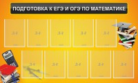 Стенд "Подготовка к ЕГЭ и ОГЭ по математике (10 карманов)" - fgospostavki.ru - Нижний Тагил