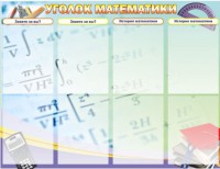 Стенд "Уголок математики" - fgospostavki.ru - Нижний Тагил