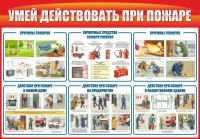 Стенд "Умей действовать при пожаре" - fgospostavki.ru - Нижний Тагил