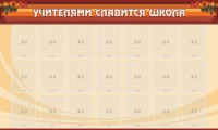 Стенд "Учителями славится школа" - fgospostavki.ru - Нижний Тагил