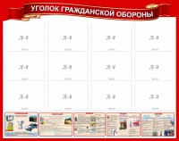 Стенд "Уголок гражданской обороны" - fgospostavki.ru - Нижний Тагил