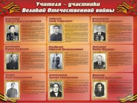 Стенд "Учителя-участники Великой Отечественной войны" - fgospostavki.ru - Нижний Тагил