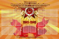 Стенд "Участники ВОВ - ученики нашей школы" - fgospostavki.ru - Нижний Тагил