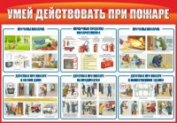 Стенд "Умей действовать при пожаре" - fgospostavki.ru - Нижний Тагил
