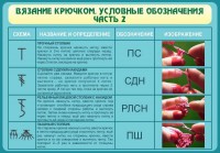 Стенд "Вязание крючком. Условные обозначения. Часть 2" - fgospostavki.ru - Нижний Тагил