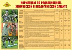 Плакат "Нормативы по радиационной, химической и биологической защите" - fgospostavki.ru - Нижний Тагил
