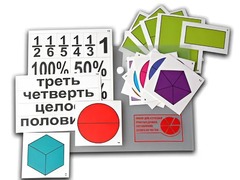 Набор для изучения простых дробей. Составление целого из частей (раздаточный) - fgospostavki.ru - Нижний Тагил