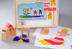 Игровой набор Фребеля "Конструктор деревянный без соединений-2" (Серия "Эксперимент") - fgospostavki.ru - Нижний Тагил