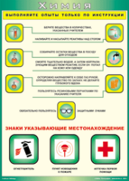 Таблица "Выполняйте опыты только по инструкции" (100х140 сантиметров, винил) - fgospostavki.ru - Нижний Тагил