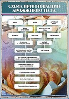 Стенд "Схема приготовления дрожжевого теста" - fgospostavki.ru - Нижний Тагил
