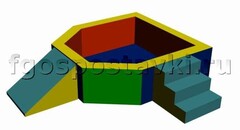 Сухой бассейн "Крепость" 1,5х1,2 метра - fgospostavki.ru - Нижний Тагил