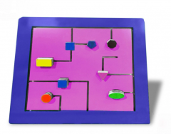 Тактильно-развивающая панель с геометрическими фигурами - fgospostavki.ru - Нижний Тагил