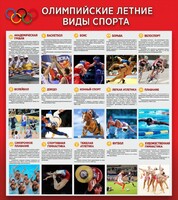 Стенд "Олимпийские летние виды спорта" - fgospostavki.ru - Нижний Тагил