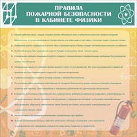 Стенд "Правила пожарной безопасности в кабинете физики" - fgospostavki.ru - Нижний Тагил