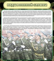 Стенд "Виды военной службы" - fgospostavki.ru - Нижний Тагил