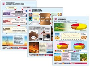 Комплект таблиц по географии "Экономика России" раздаточные (цветные, ламинированные, А4, 16 штук) - fgospostavki.ru - Нижний Тагил