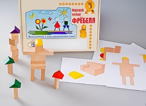 Игровой набор Фребеля "Конструктор деревянный без соединений-3" (Серия "Эксперимент") - fgospostavki.ru - Нижний Тагил