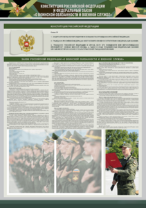 Стенд-уголок "Конституция Российской Федерации и Федеральный закон "О воинской обязанности и военной службе" - fgospostavki.ru - Нижний Тагил