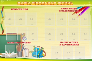 Стенд "Наша школьная жизнь" - fgospostavki.ru - Нижний Тагил