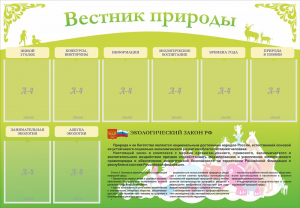 Стенд "Вестник природы" Вариант 4 - fgospostavki.ru - Нижний Тагил
