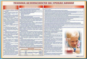 Стенд-уголок "Техника безопасности на уроках химии" - fgospostavki.ru - Нижний Тагил