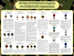Стенд "Государственные ордена РФ" - fgospostavki.ru - Нижний Тагил