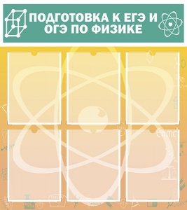 Стенд "Подготовка к ЕГЭ и ОГЭ по физике (6 карманов)" - fgospostavki.ru - Нижний Тагил