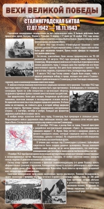 Стенд "Сталинградская битва" - fgospostavki.ru - Нижний Тагил