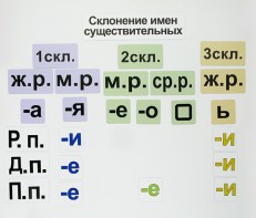 Набор магнитных карточек "Склонение имен существительных" - fgospostavki.ru - Нижний Тагил