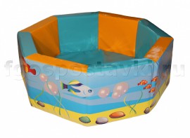 Сухой бассейн восьмигранный с шелкографией - fgospostavki.ru - Нижний Тагил