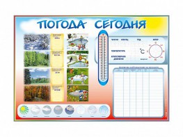 Стенд-уголок маркерный "Погода сегодня" - fgospostavki.ru - Нижний Тагил