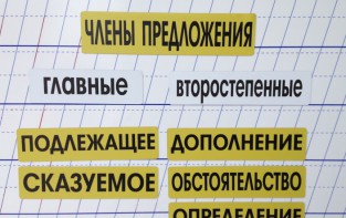 Набор магнитных карточек "Члены предложения" (фон жёлтый) - fgospostavki.ru - Нижний Тагил