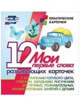 Тематические карточки "Мои первые слова" (голубой цвет) - fgospostavki.ru - Нижний Тагил