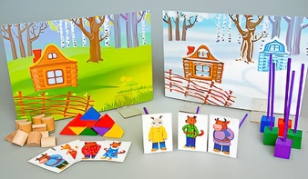 Игровой набор Фребеля "Заюшкина избушка" (серия "Сказочный мир". Выпуск 1) - fgospostavki.ru - Нижний Тагил