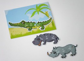 Магнитный пазл "Чей хвост?" - fgospostavki.ru - Нижний Тагил
